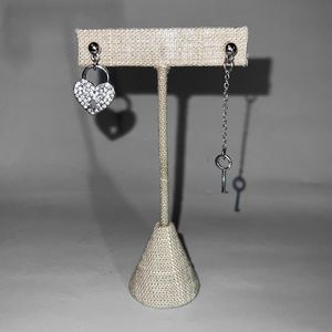 Mismatched Lock & Key Earrings